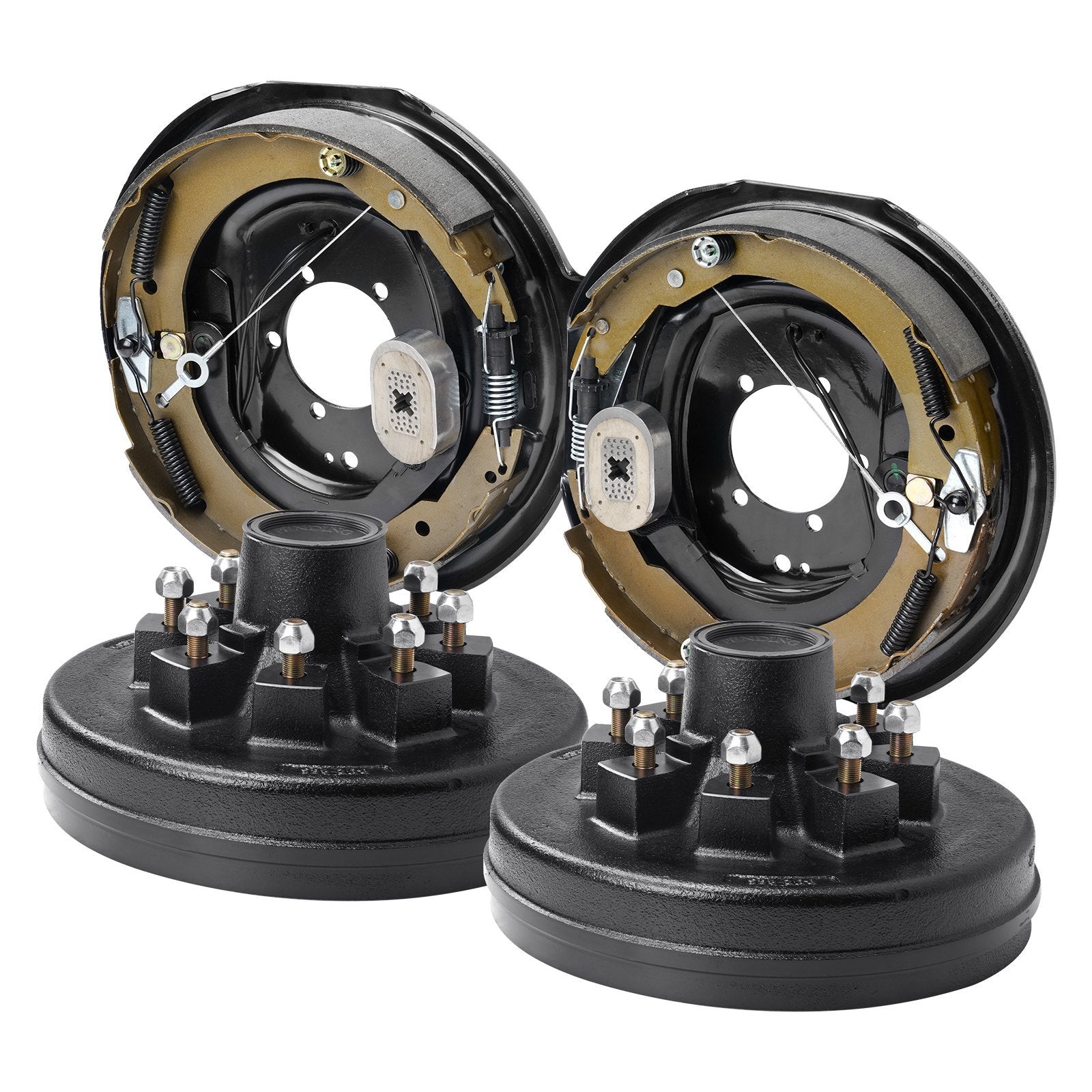 VEVOR Trailer Hub Drum Kits 8 On B.C. with Electric Self‑Adjusting Brakes — 7000 lb Axle