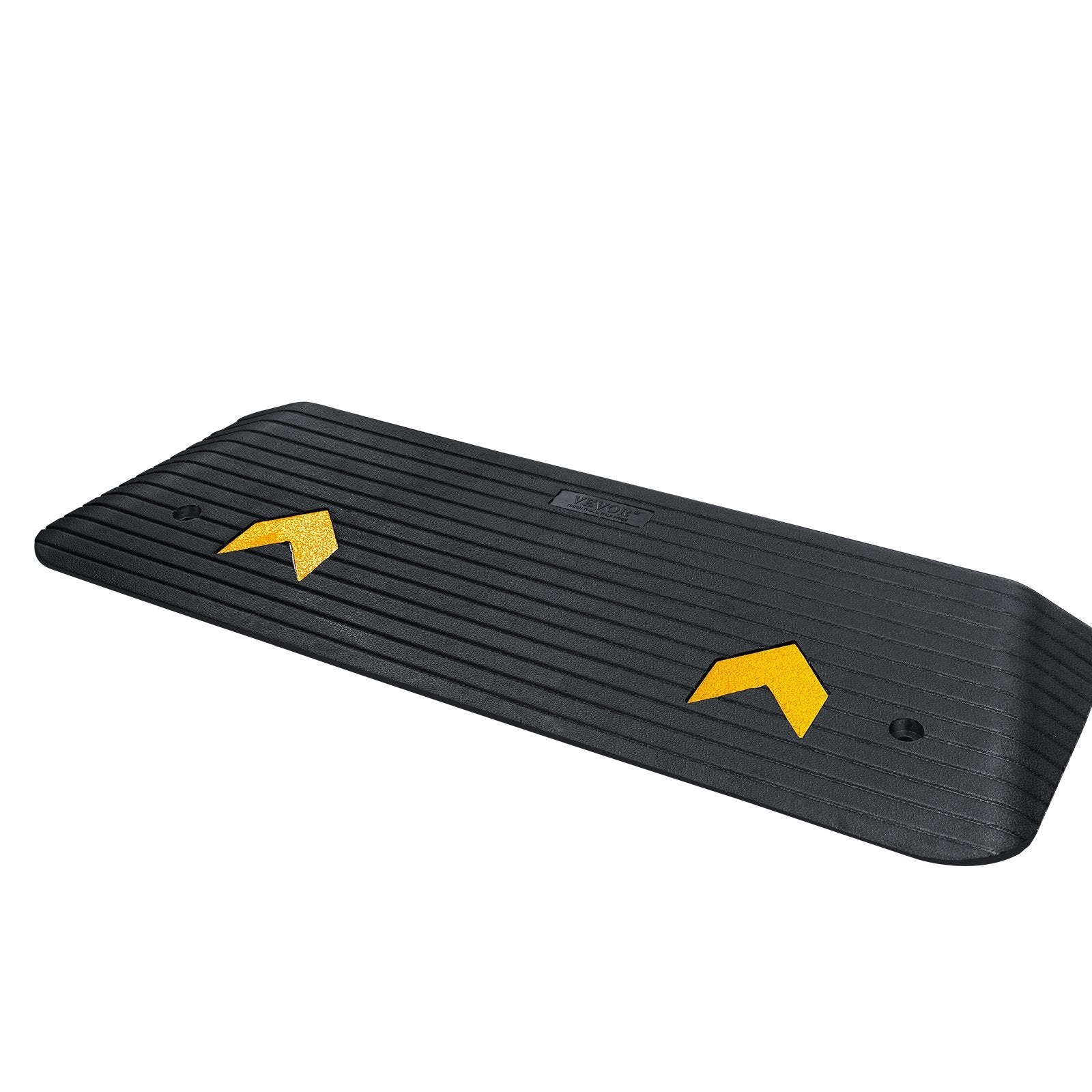 VEVOR Upgraded Rubber Threshold Ramp — 15 Ton Heavy-Duty Curb Ramp (Black)