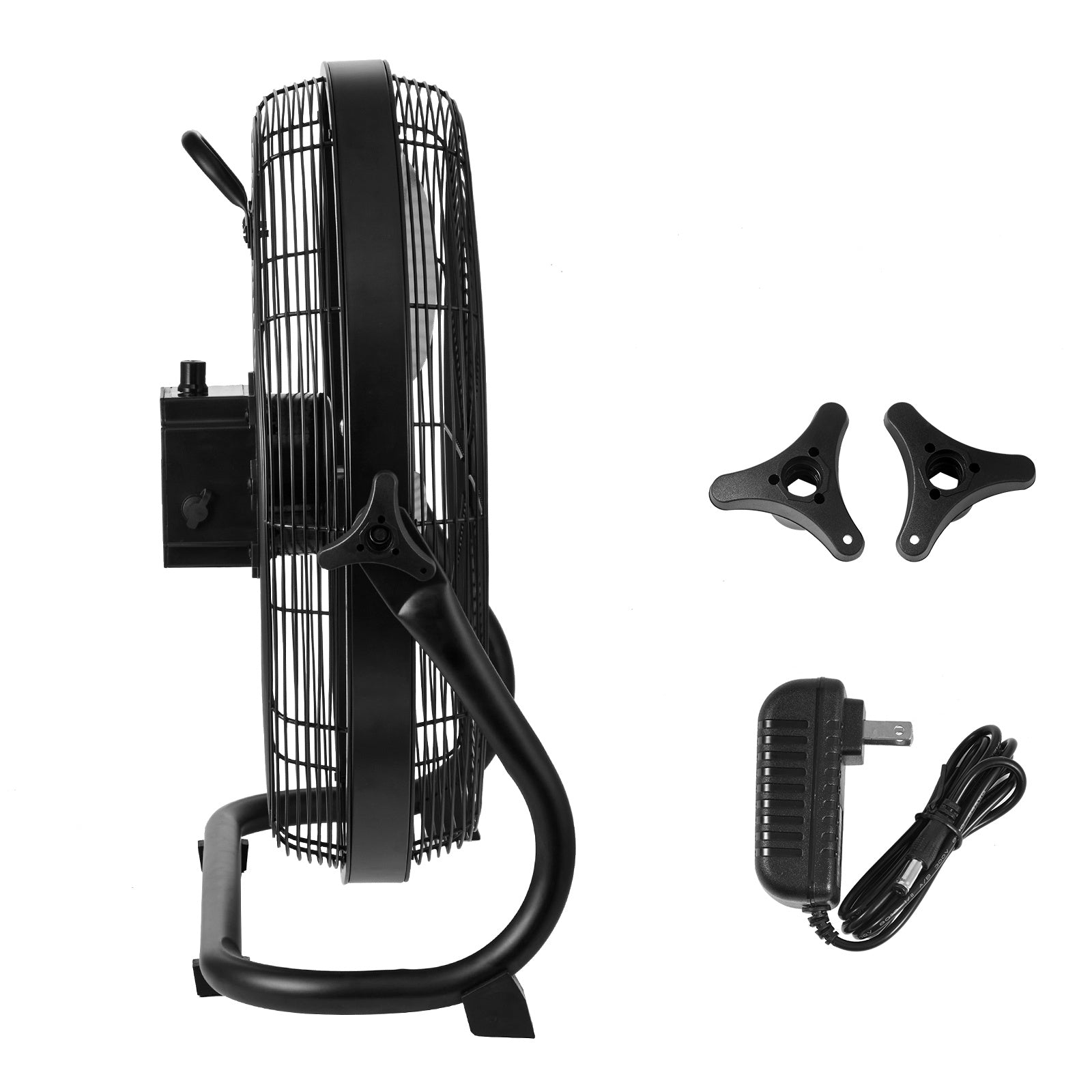 VEVOR Cordless Fan 16 In — Portable Quiet Personal Fan for Home & Office, 360° Pivot, Stepless Speed, 15600mAh