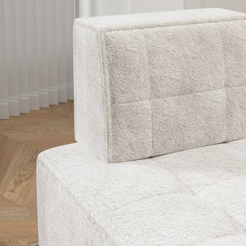 Cydd Sherpa Modular Bean Bag Chair Beige - View 7