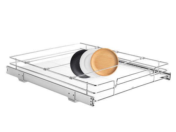 VEVOR 14W X 21D Pull Out Cabinet Organizer, Heavy Duty Slide Out Pantry Shelves