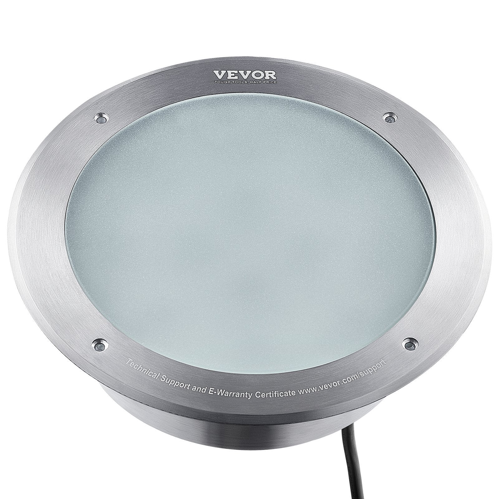VEVOR 10" RGBW 40W LED Inground Pool Light — 50 ft Cord & Remote, IP68