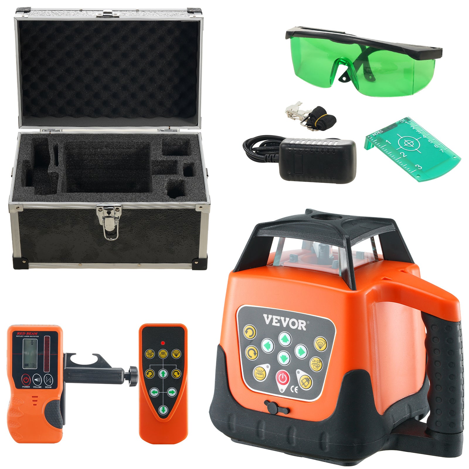 VEVOR Laser Level, 2000ft — 360° Self-Leveling Green Cross Line Laser
