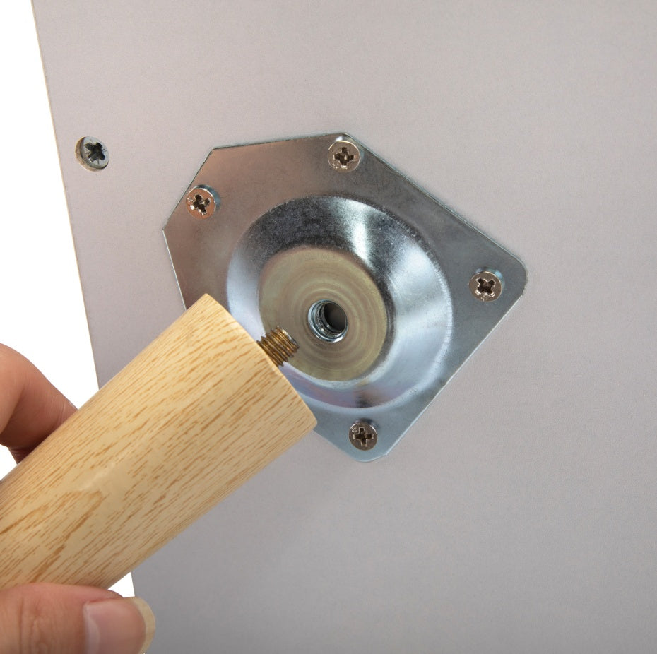 Set Of 2 Bedside Cupboards With 1 Drawer & Storage Shelf For Indoor Use - White