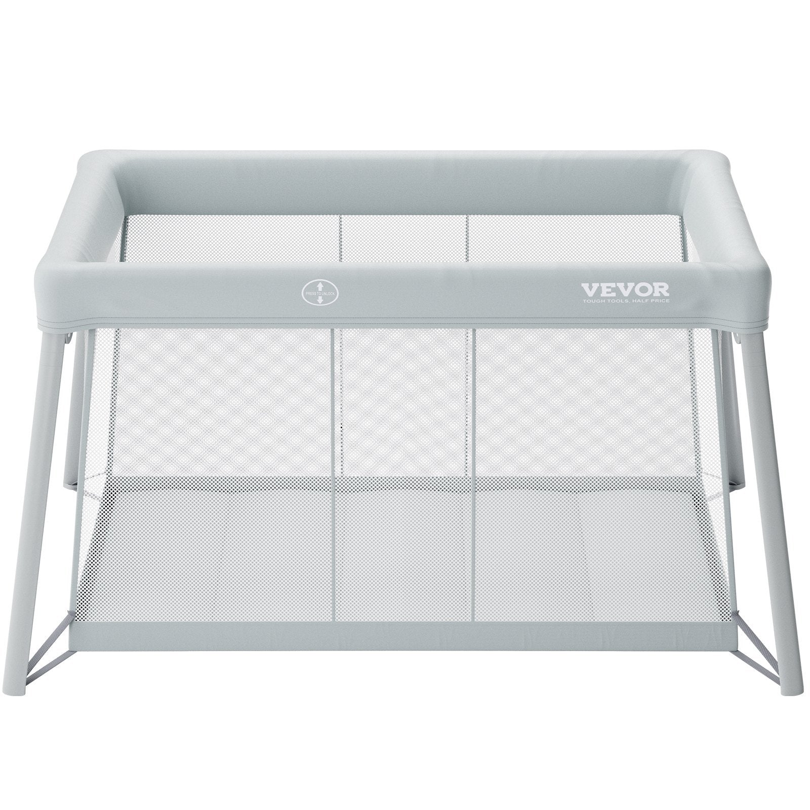 VEVOR Baby Travel Crib And Play Yard Folding Baby Playpen With Soft Mattress Pad