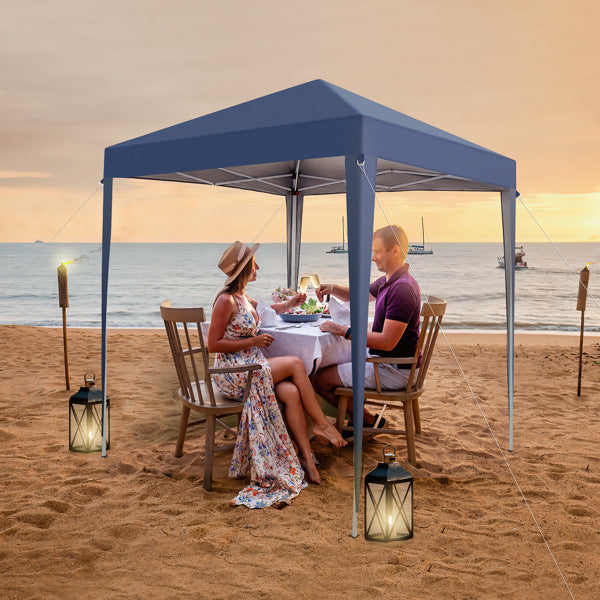 Blue Non-Enclosed Folding Shed – 2 x 2 m Waterproof Event Tent