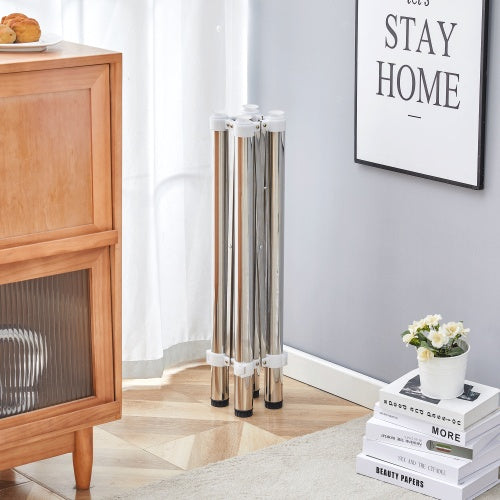 CYDD Silver Stainless Steel Folding Table Frame — Space‑Saving, Adjustable Table Leg