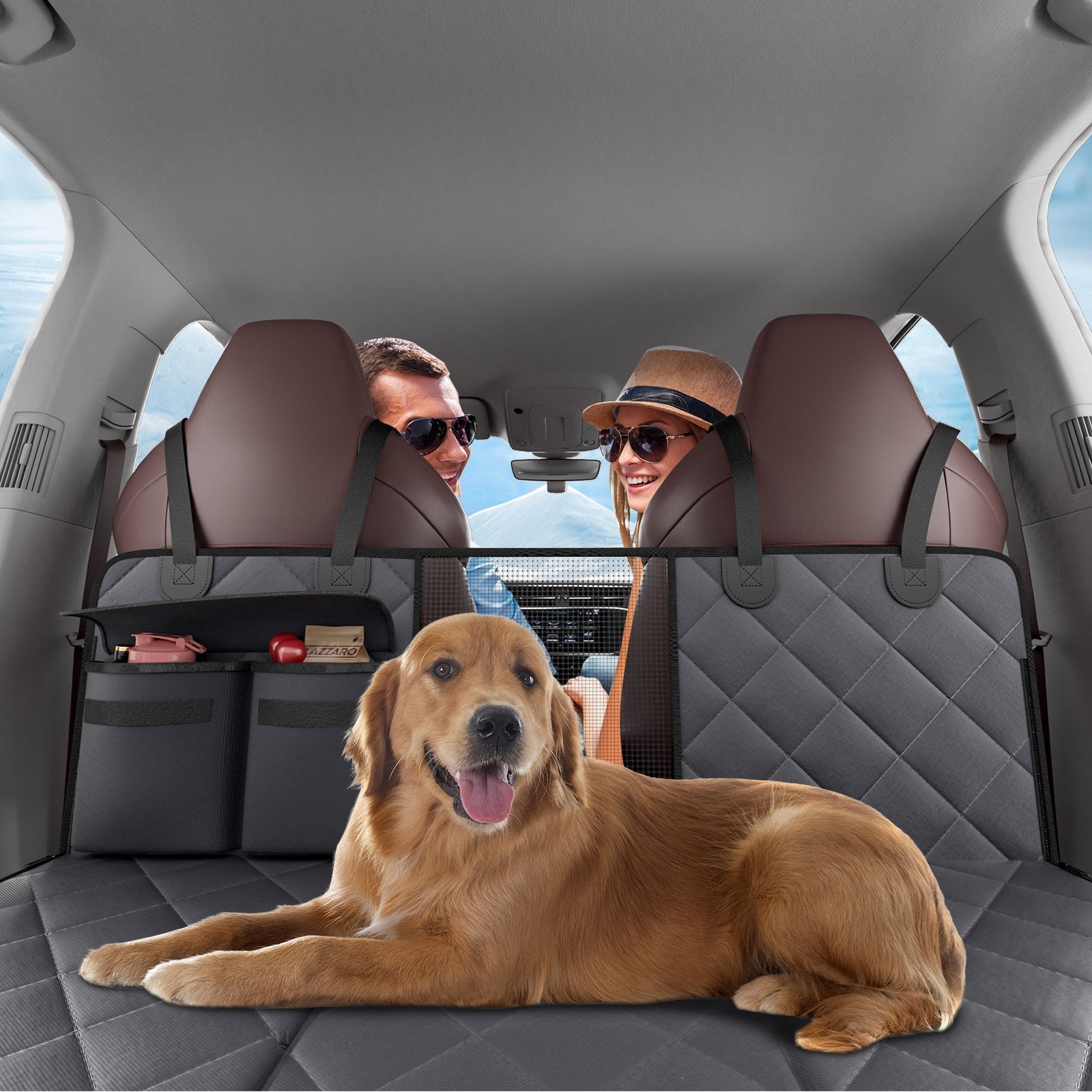 VEVOR 54 x 24 in Dog Car Seat Cover for Back Seat - Waterproof 600D