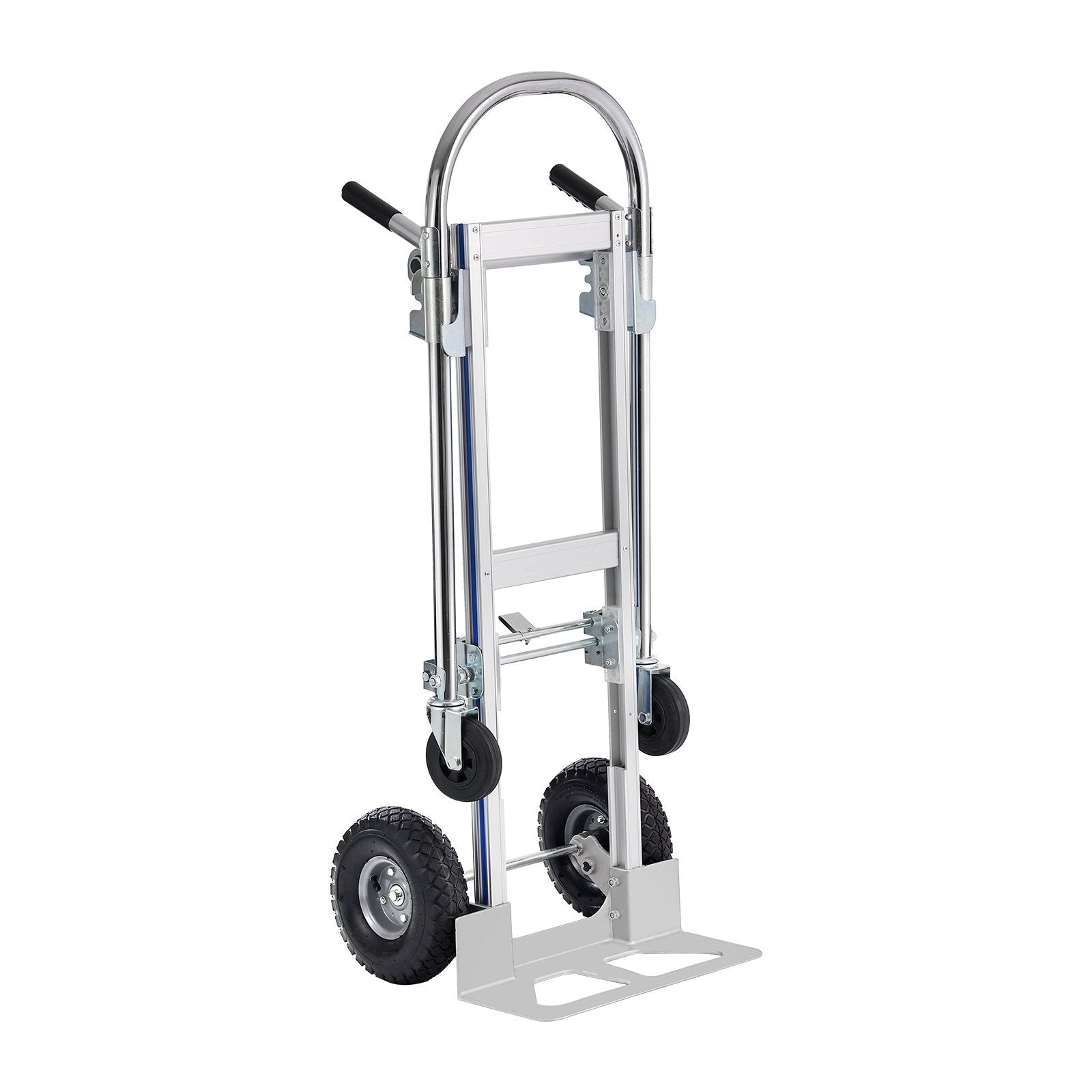 VEVOR Aluminum Hand Truck, 2-in-1 Convertible 800 lb Capacity