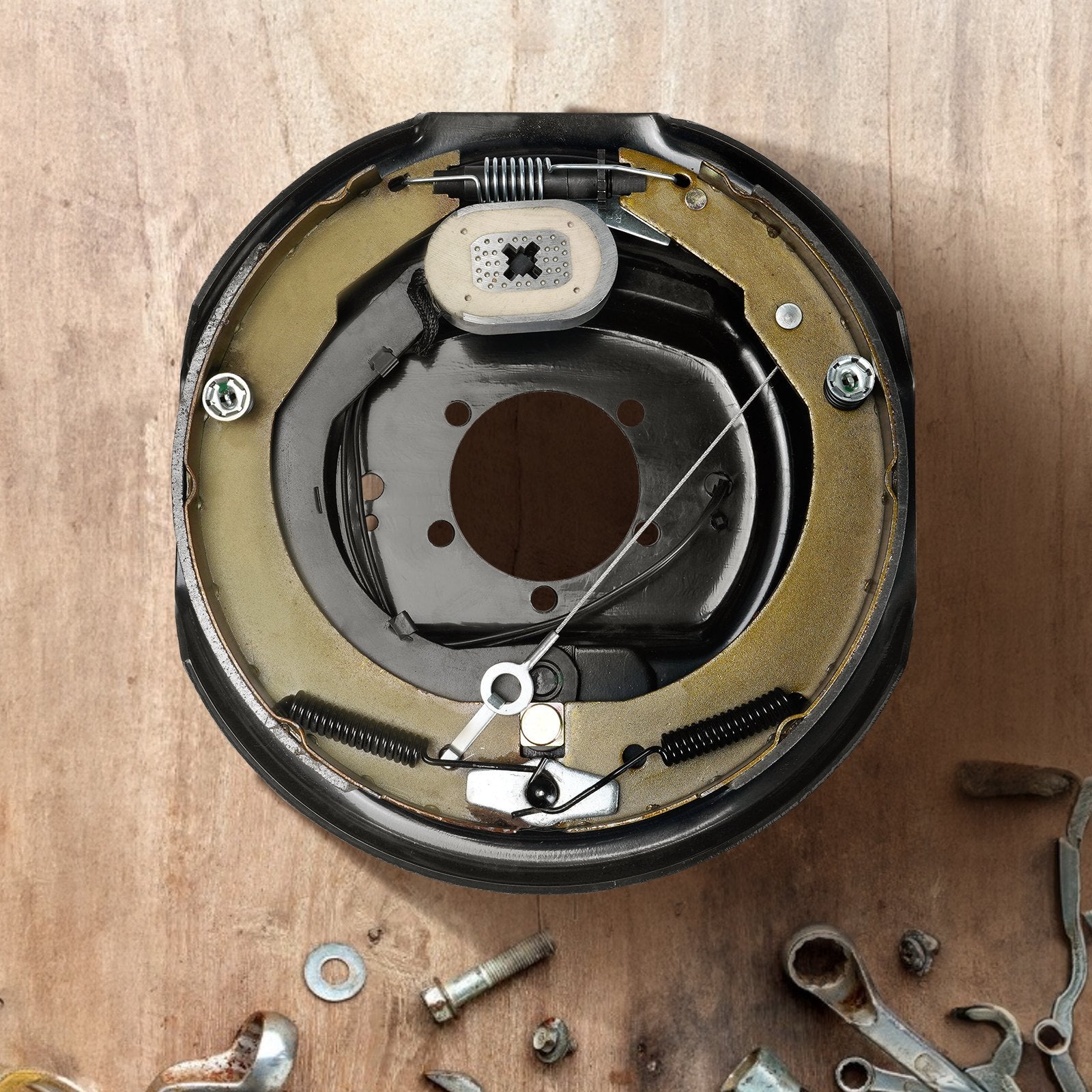 VEVOR Trailer Hub Drum Kits 8 On B.C. with Electric Self‑Adjusting Brakes — 7000 lb Axle