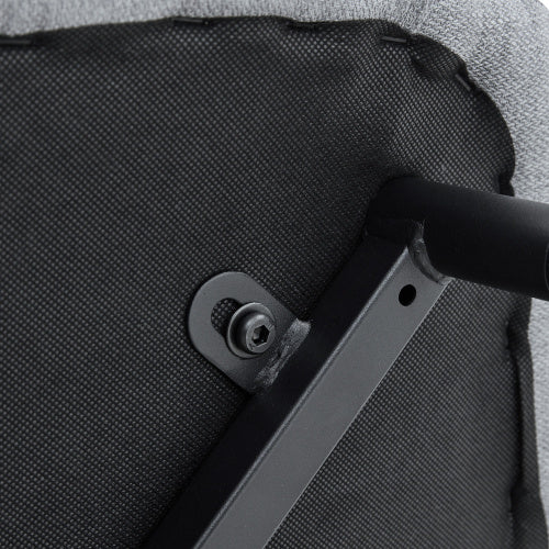 Comfortable Linen-Cotton Dining Chair Set — 6 Pieces, Light Gray