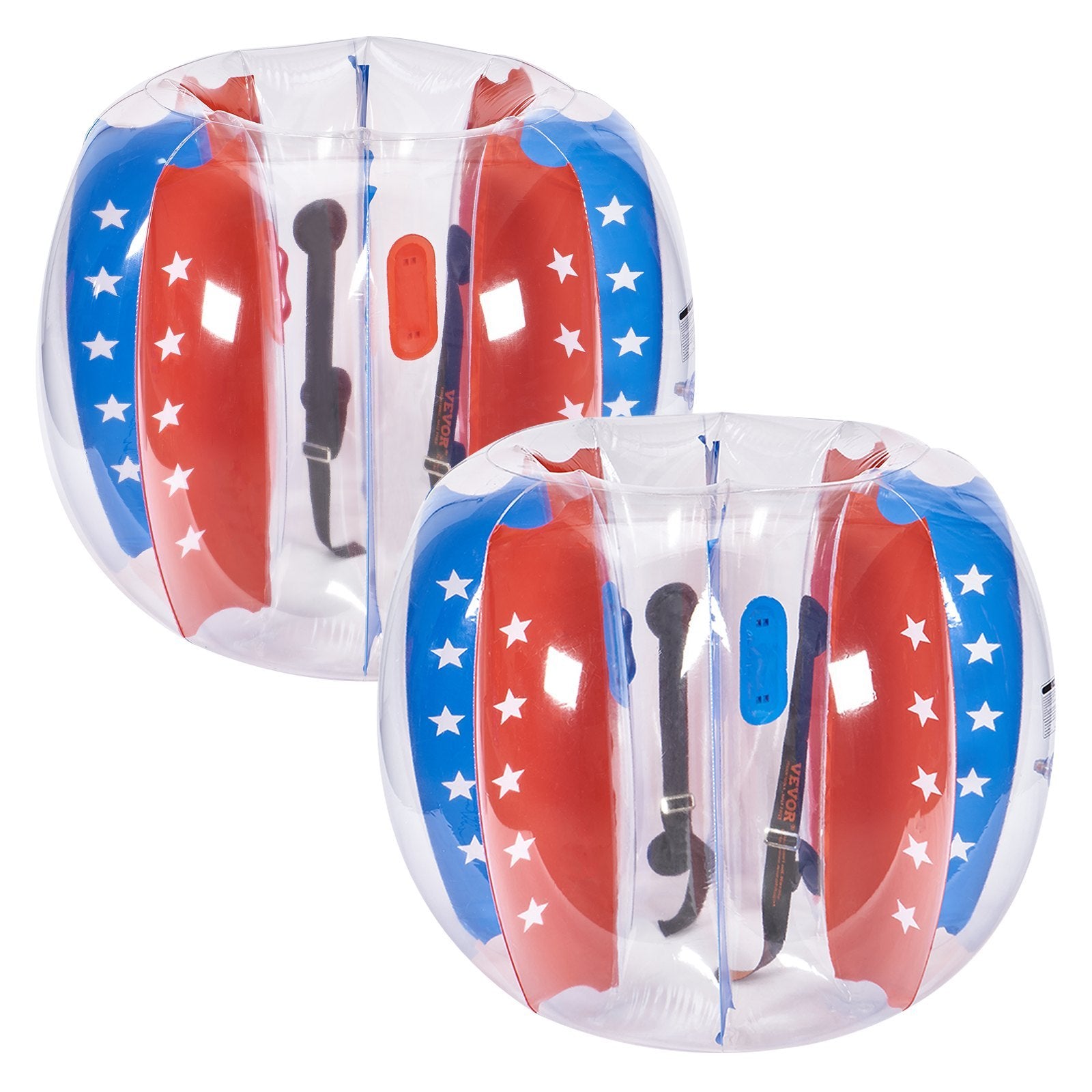 VEVOR Inflatable Bumper Balls 2-Pack 4FT 1.2M PVC Sumo Zorb Balls For Kid & Teen