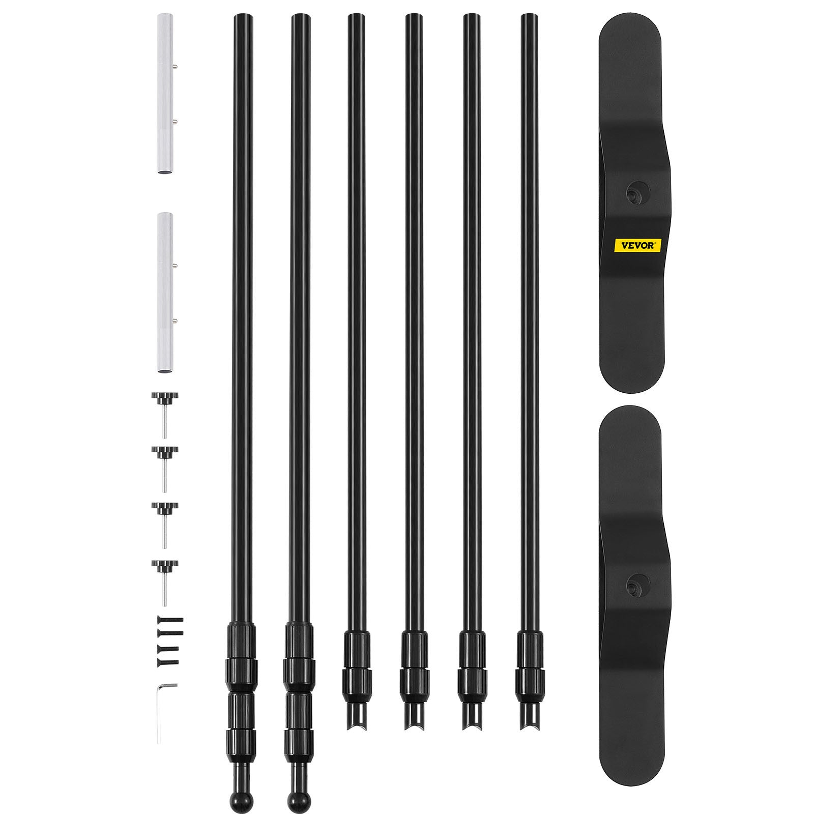 VEVOR Telescopic Retractable Banner Stand - Adjustable Step & Repeat Backdrop