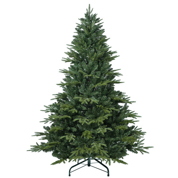 Artificial 4ft Green Christmas Tree With 856 PE PVC Mixed Branch Tips, Steel Wire, Hinged Premium & Foldable Base For Indoor Holiday Decorating