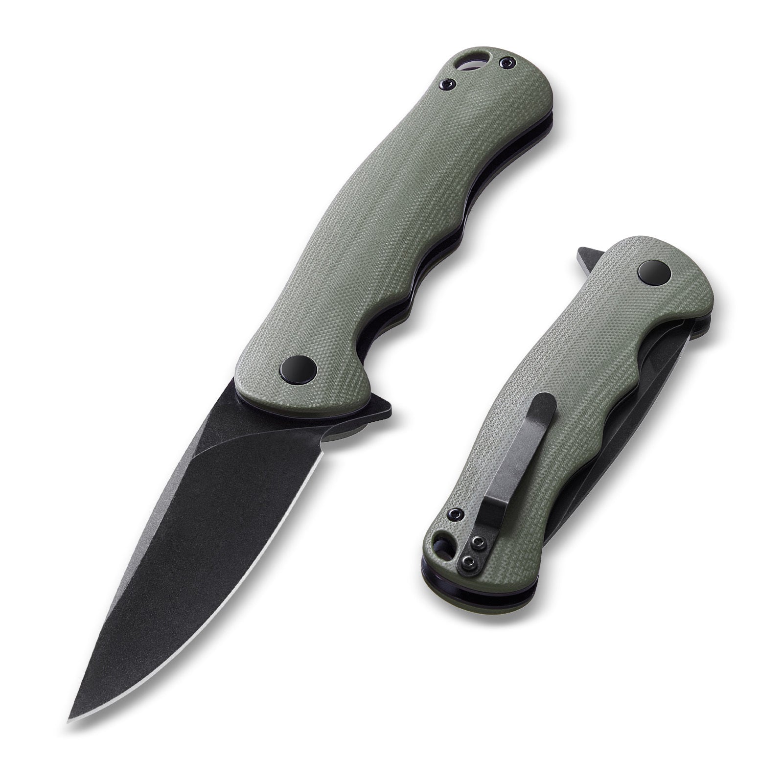 Folding Pocket Knife 3.5 In 8.8 Cm D2 Steel Blade G10 Handle Pocket Clip