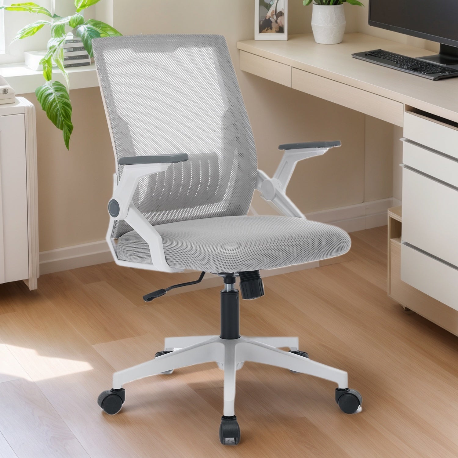 Ergonomic Office Chair Computer Desk Chair Comfy With Adjustable Lumbar Support