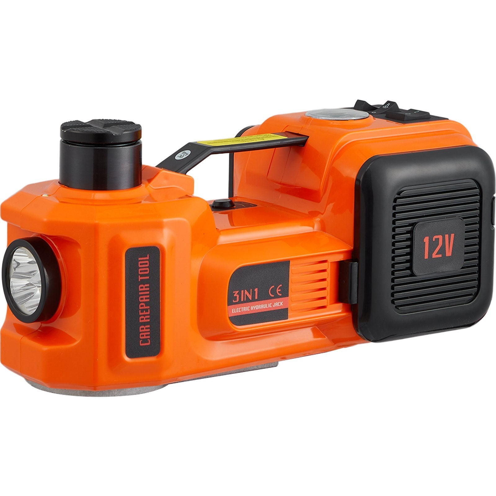 VEVOR Electric Car Jack, 5 Ton (11023 lbs) Hydraulic Jack with Built-in Inflator & LED