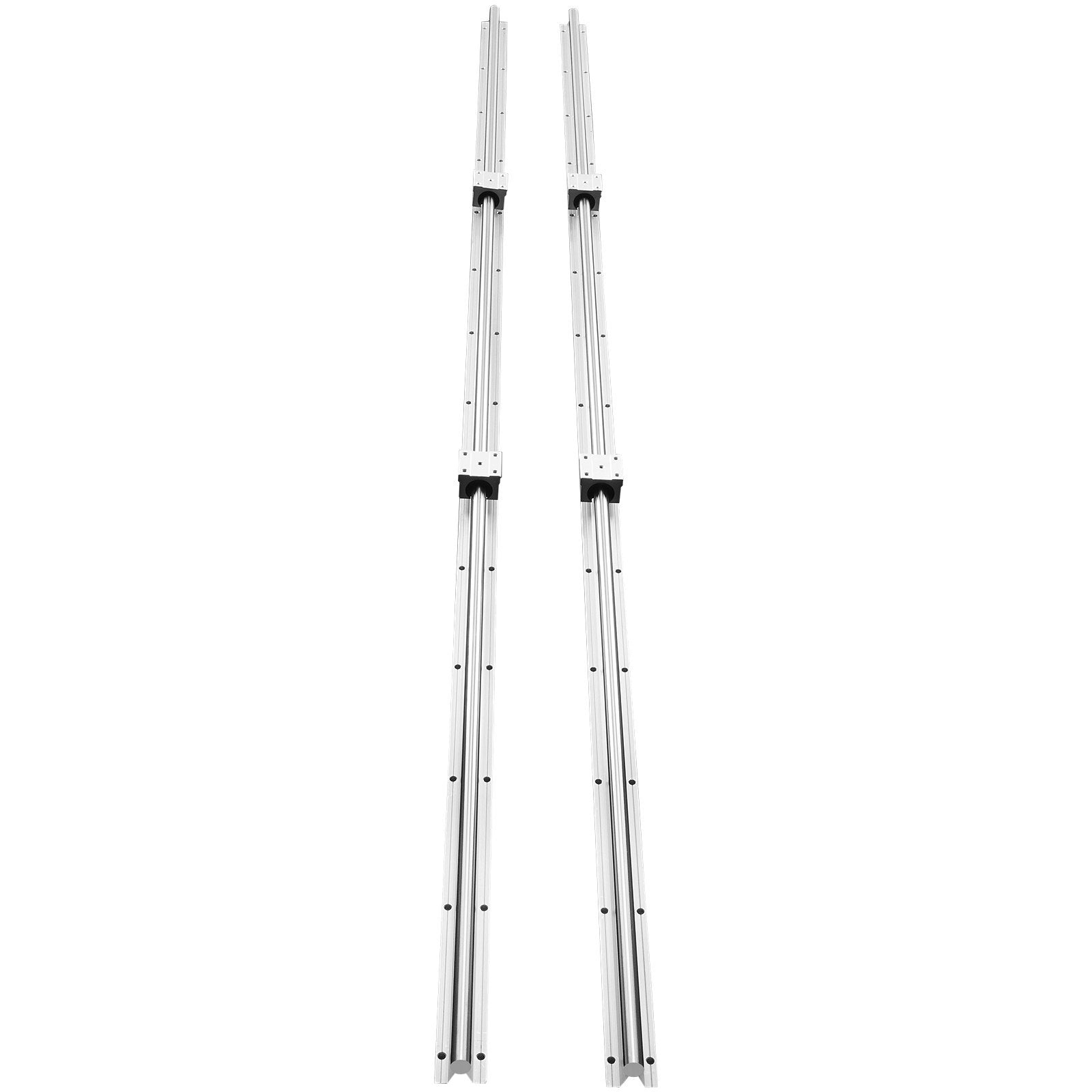 VEVOR Linear Guide Rail Set, SBR16 2000mm, 2 PCS 78.7 In 2000 Mm SBR16 Guide Rails And 4 PCS SBR16UU Slide Blocks