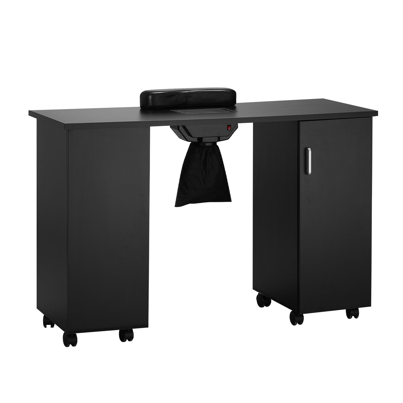 VEVOR Manicure Table with Built-In Electric Dust Collector, MT-245 — Black