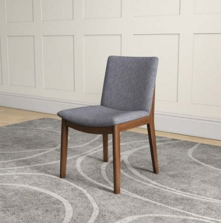 Cydd Laura Mid Century Solid Wood Dining Chairs Set Of 2 Grey - View 4