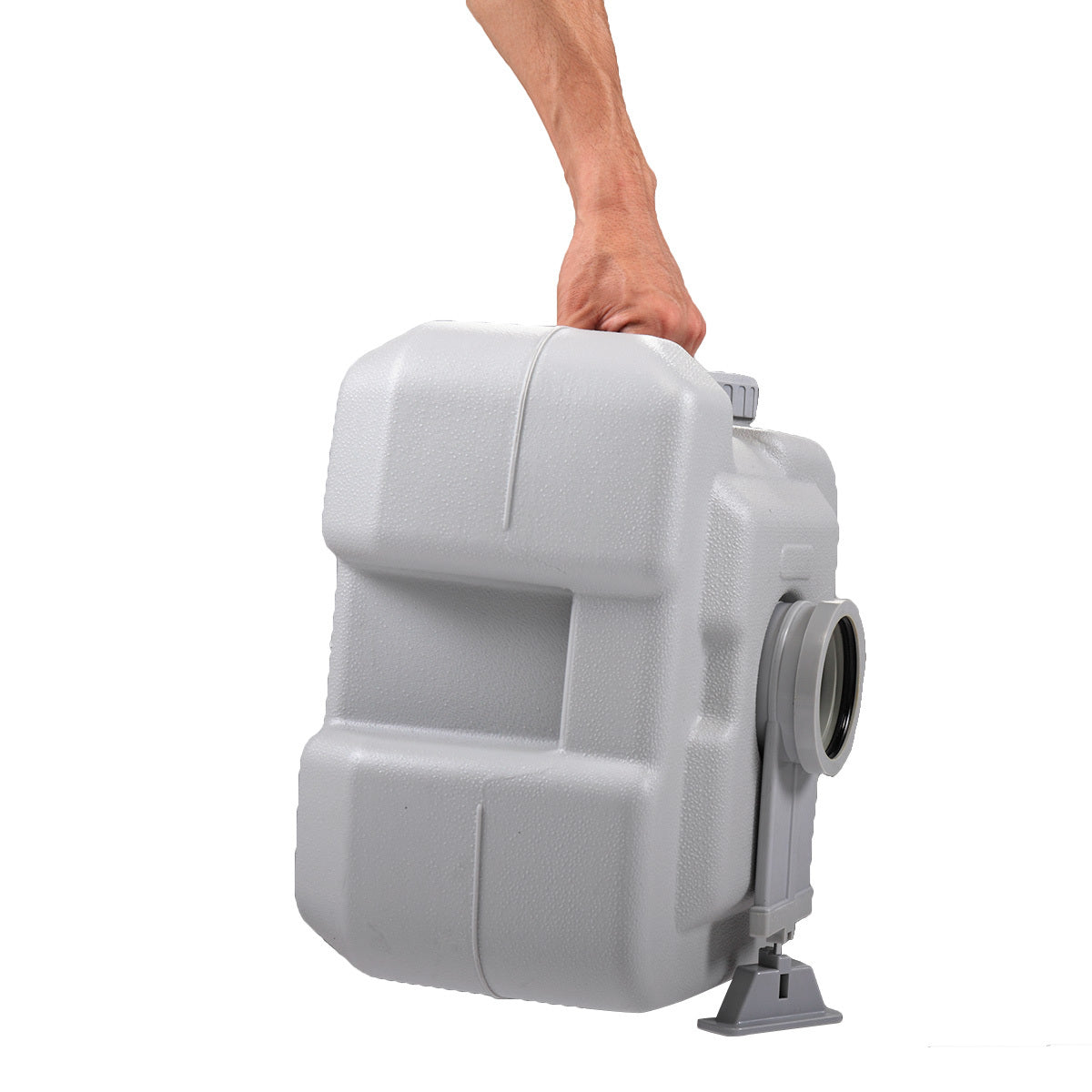 5 Gallon Portable Toilet for Outdoor Camping & Travel Flush Potty (Gray)
