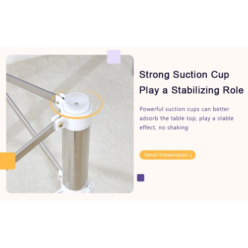 CYDD Silver Stainless Steel Folding Table Frame — Space‑Saving, Adjustable Table Leg