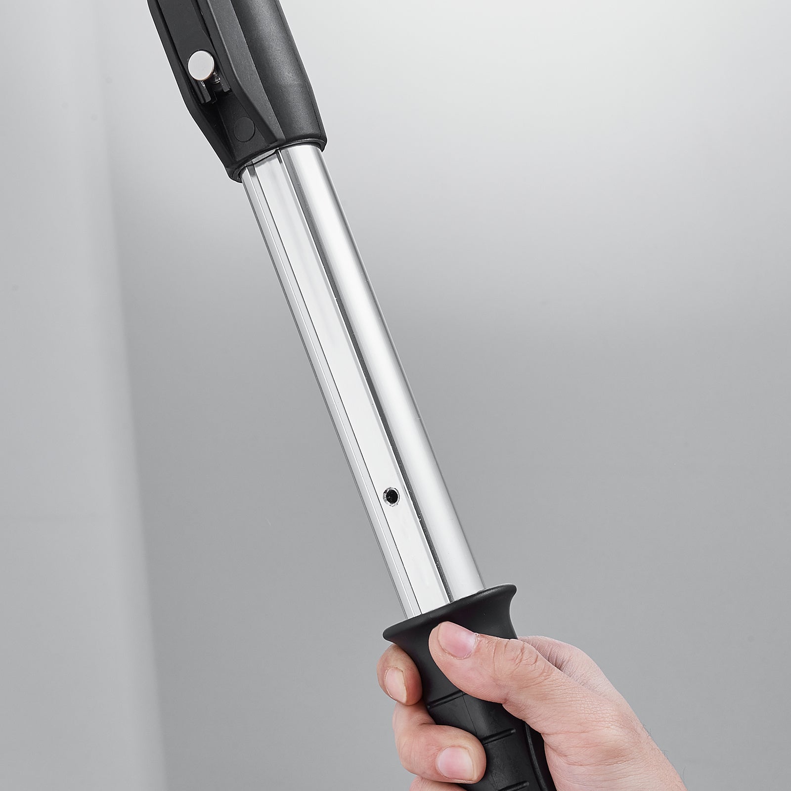 VEVOR Drywall Flat Box Handle — Anodized Aluminum, 40–64 in, 5-Section Adjustable