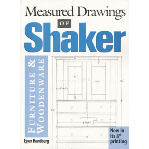 Coocosh elegantly presents the book 'Measured Drawings of Shaker Furniture & Woodenware' by Ejner Handberg, a pivotal resource that celebrates the timeless simplicity of Shaker design, inspiring creativity and craftsmanship in your home or studio.