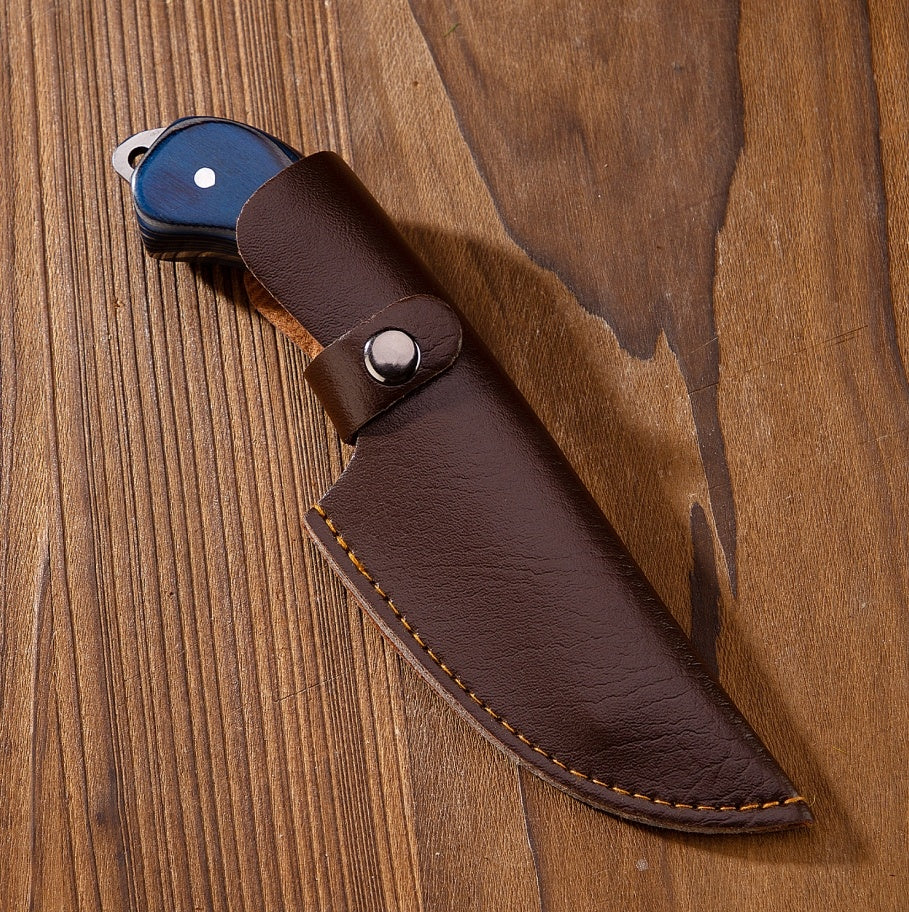 Blue Carved Fruit Knife