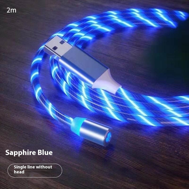 Magnetic 3-in-1 Charging Cable with LED – USB-A to USB-C / Micro-USB / Lightning (1 m / 2 m)