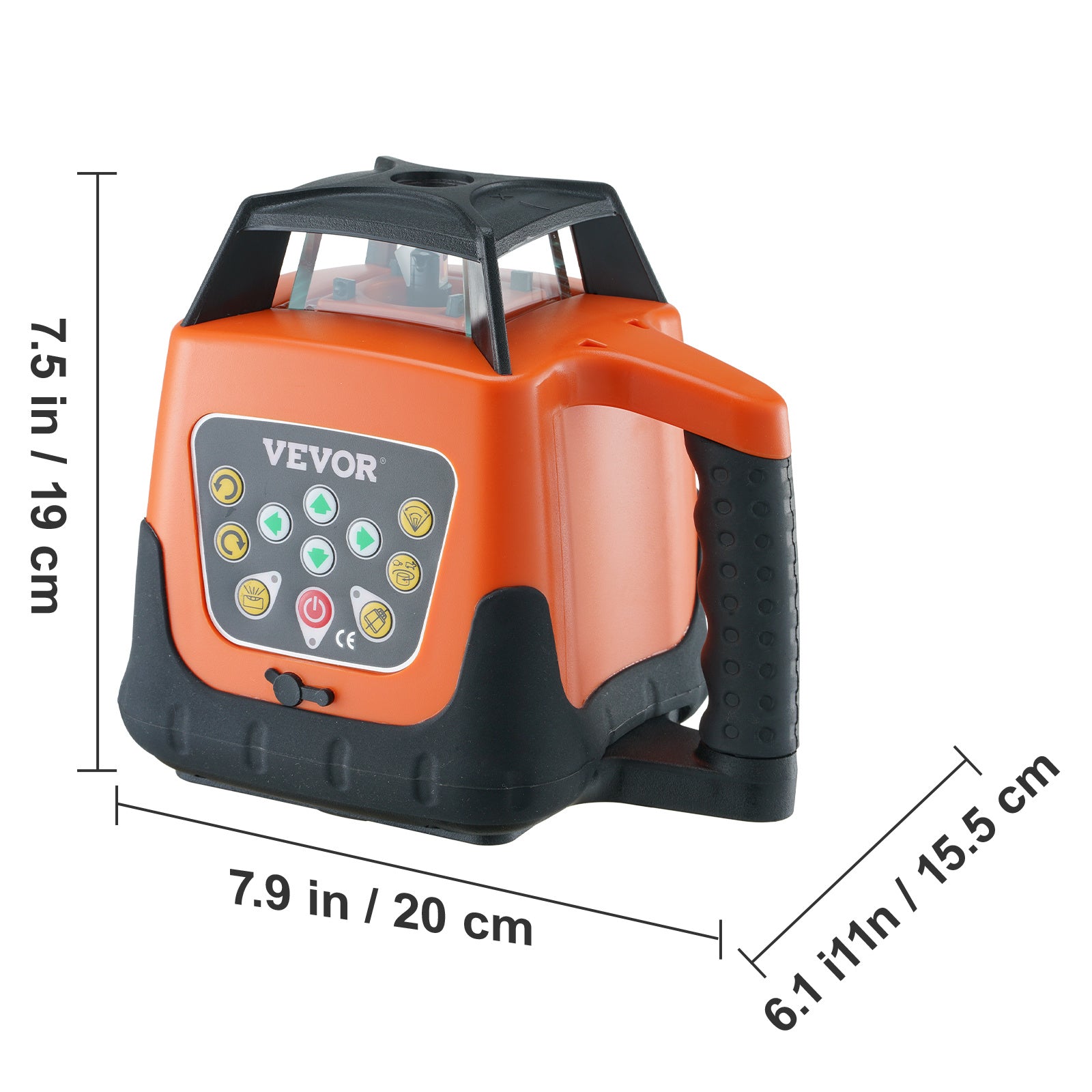 VEVOR Laser Level, 2000ft — 360° Self-Leveling Green Cross Line Laser