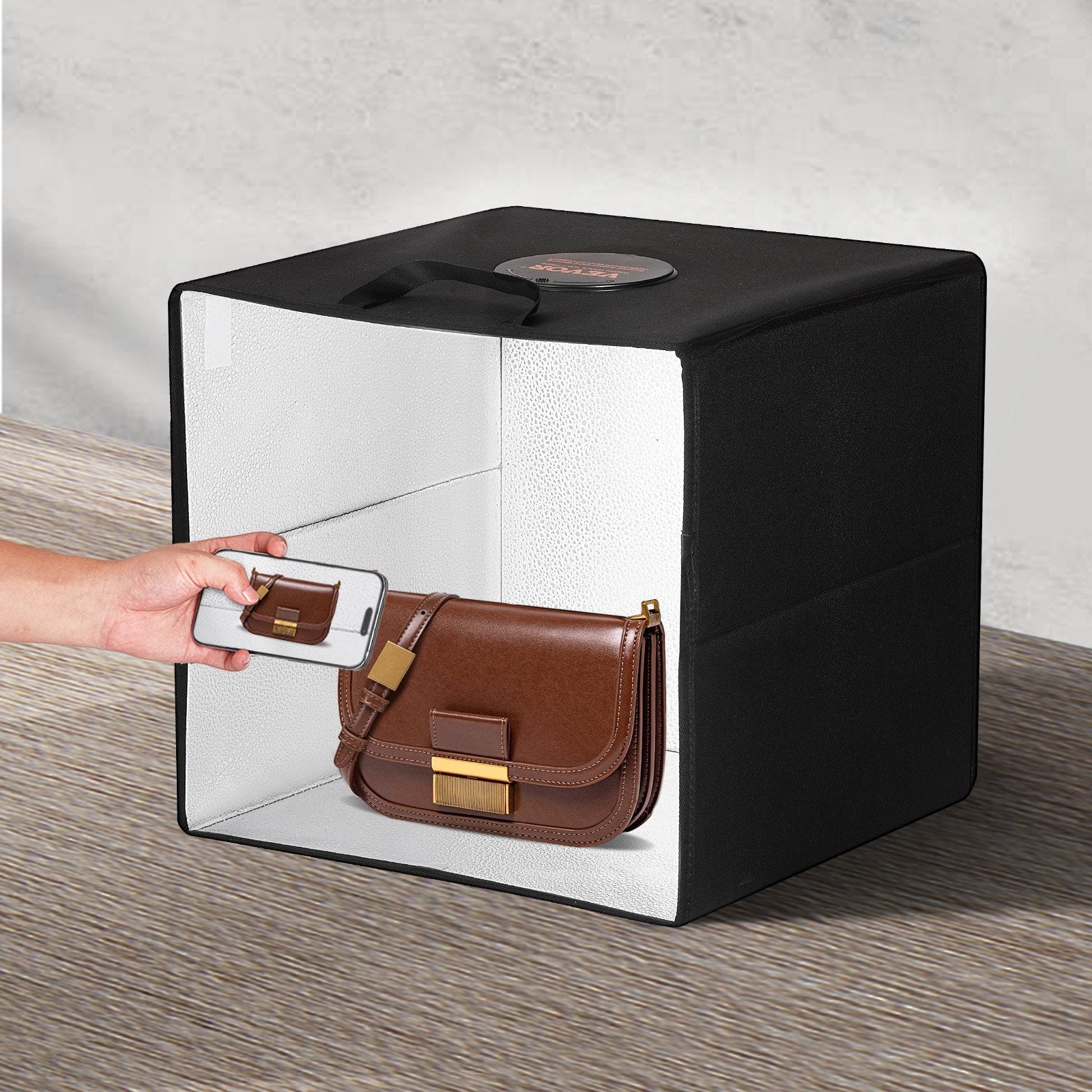 VEVOR Photo Studio Light Box with 6 Double-Sided Color Backdrops