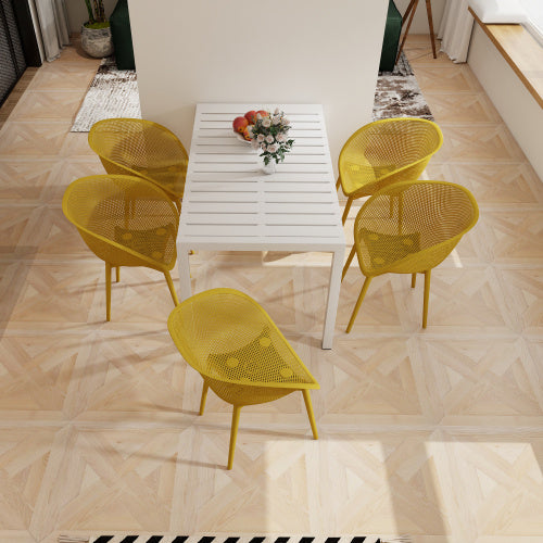 2-Pack Modern Lounge Chairs — Indoor/Outdoor All-Weather PP (Warm Grey)