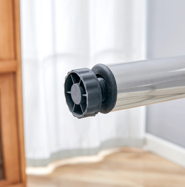 Table Legs Only - Minimalist Silver Stainless Steel Folding Table Frame - Versatile, Space-saving. Folding Table Stand In Silver Stainless Steel