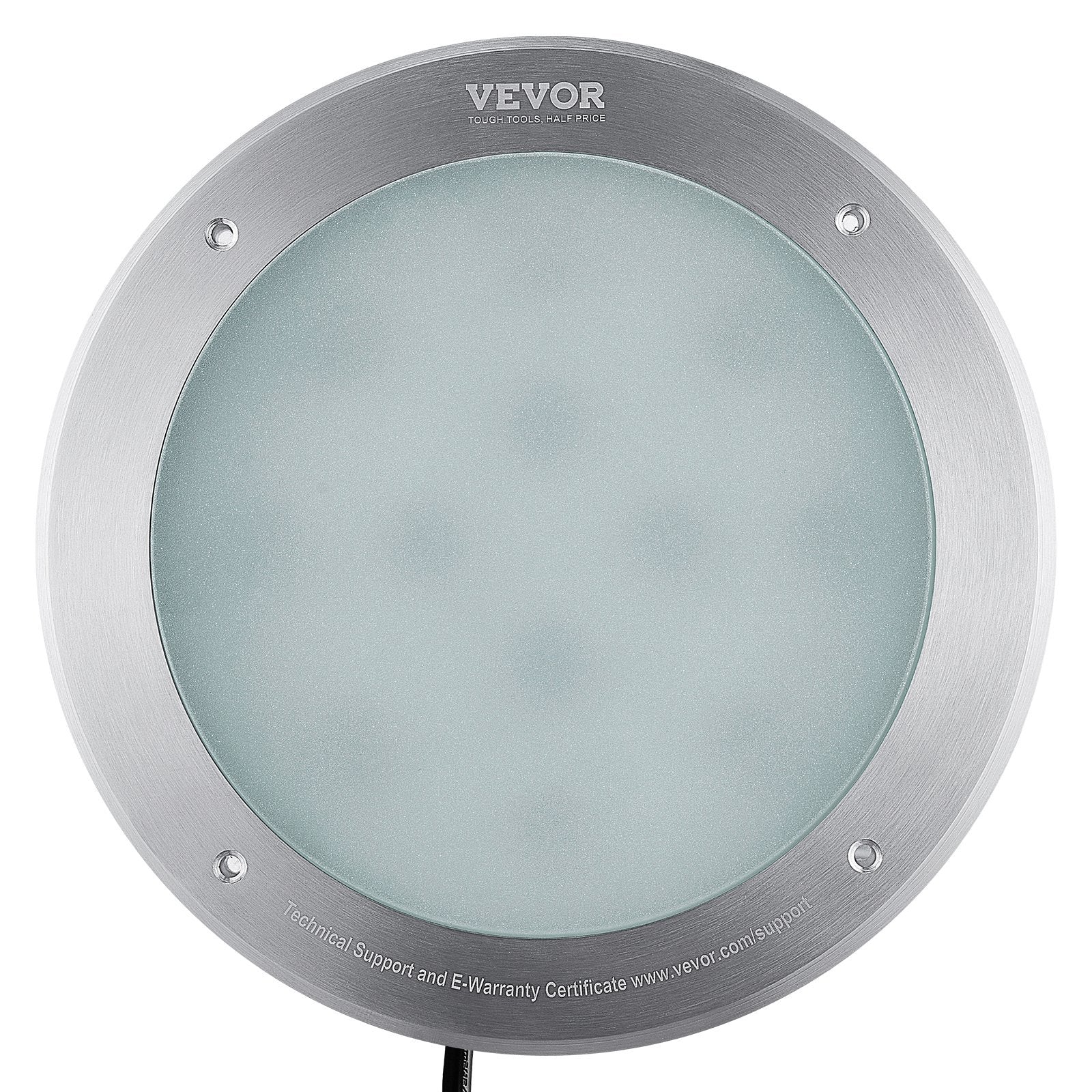 VEVOR 10" RGBW 40W LED Inground Pool Light — 50 ft Cord & Remote, IP68