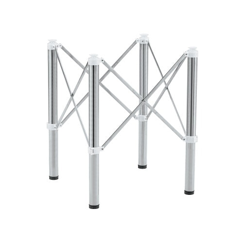 CYDD Silver Stainless Steel Folding Table Frame — Space‑Saving, Adjustable Table Leg
