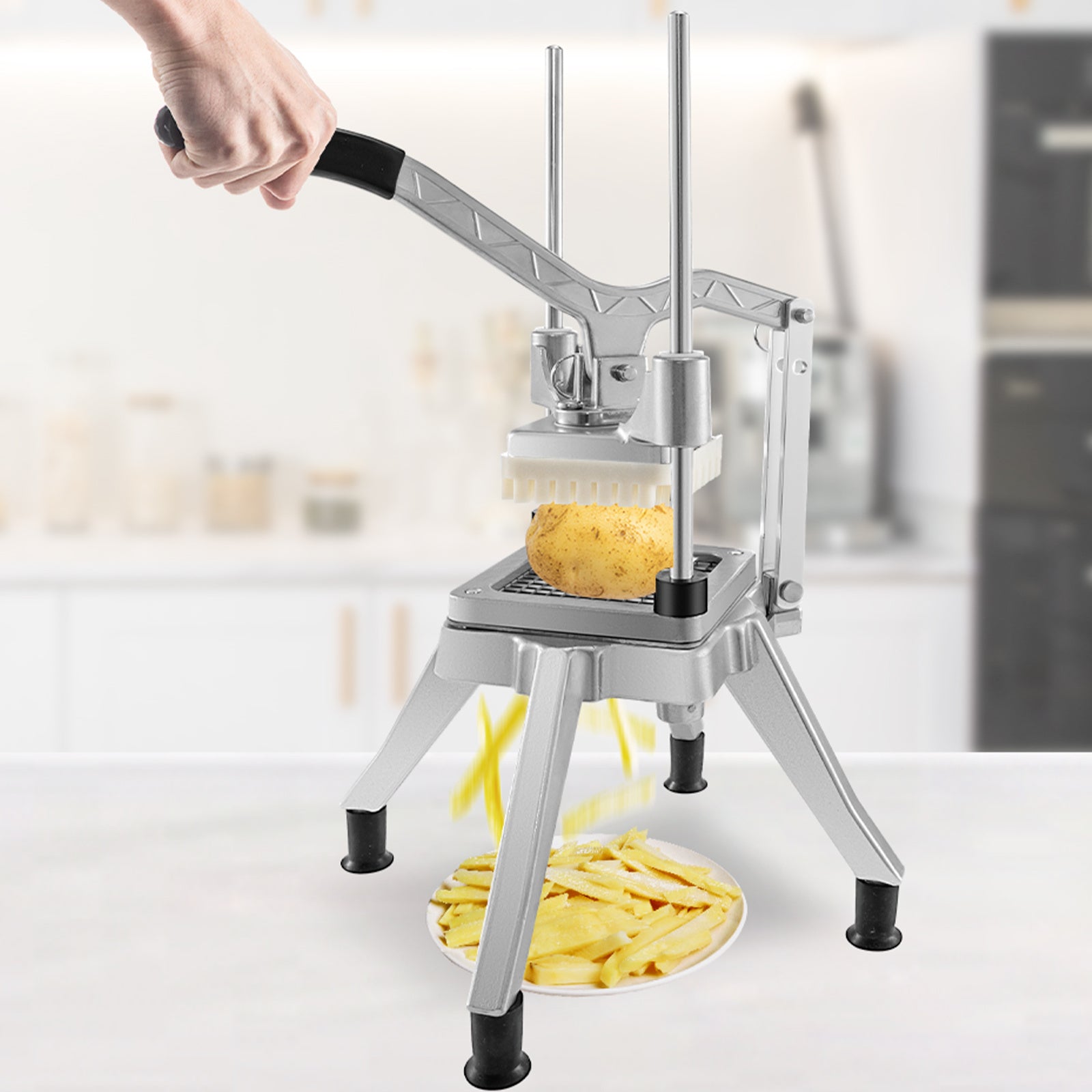 VEVOR Commercial Vegetable Chopper with 4 Blades Dicer