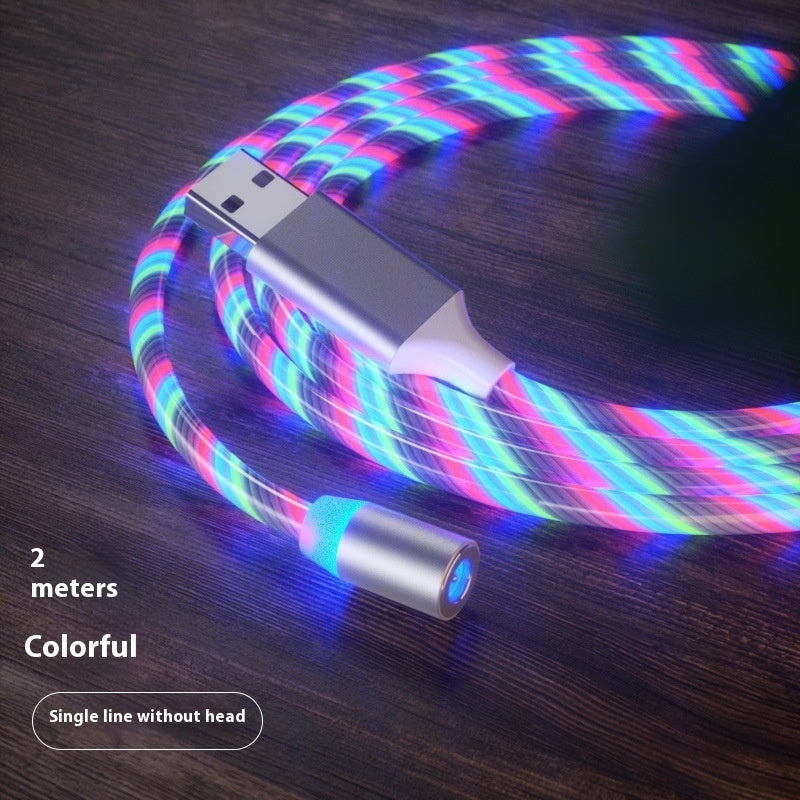 Magnetic 3-in-1 Charging Cable with LED – USB-A to USB-C / Micro-USB / Lightning (1 m / 2 m)