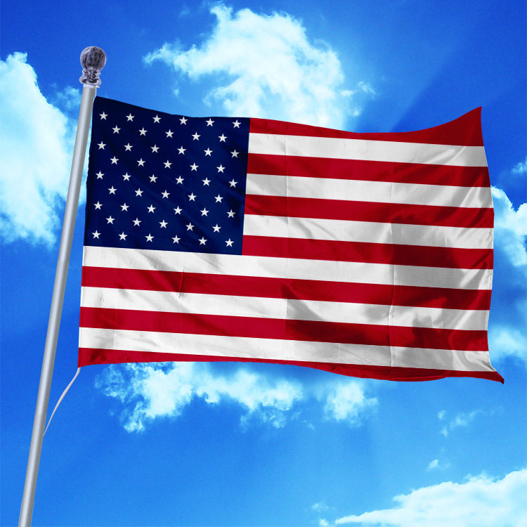 4X6FT Polyester American Flag 120cm x 180cm - USA Flag Outdoor Yard Decor