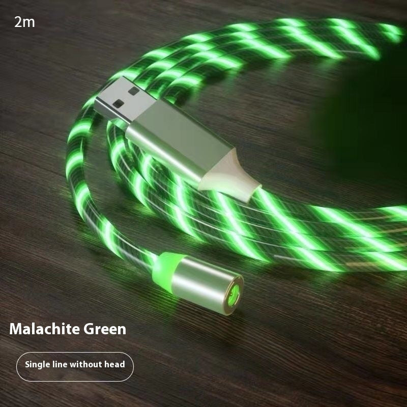 Magnetic 3-in-1 Charging Cable with LED – USB-A to USB-C / Micro-USB / Lightning (1 m / 2 m)