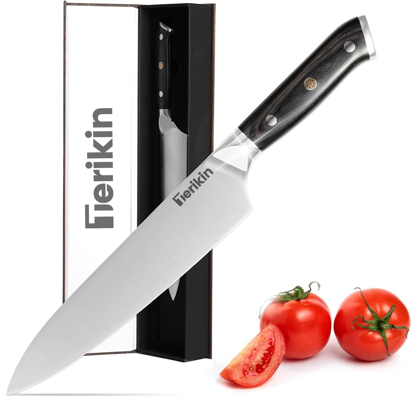 Professional 8" Chef Knife & 7" Santoku — High Carbon Steel
