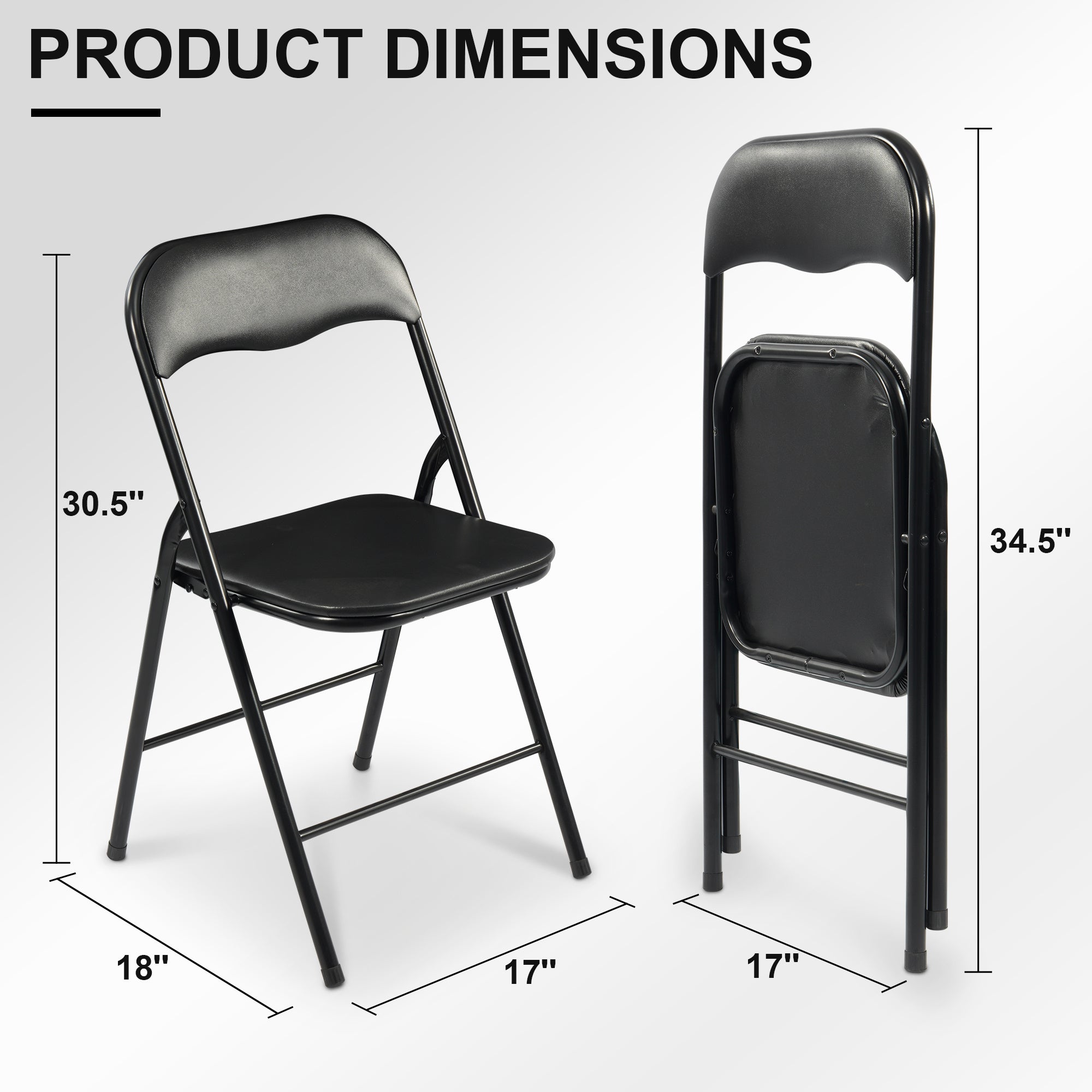 yuting Pack of 2 Kids Folding Chairs — Foam Padded Steel Frame (Green & Red)