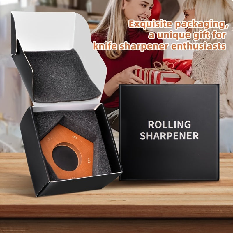 Rolling Knife Sharpener Kit - Professional Sharpening Tool With 5 Angles