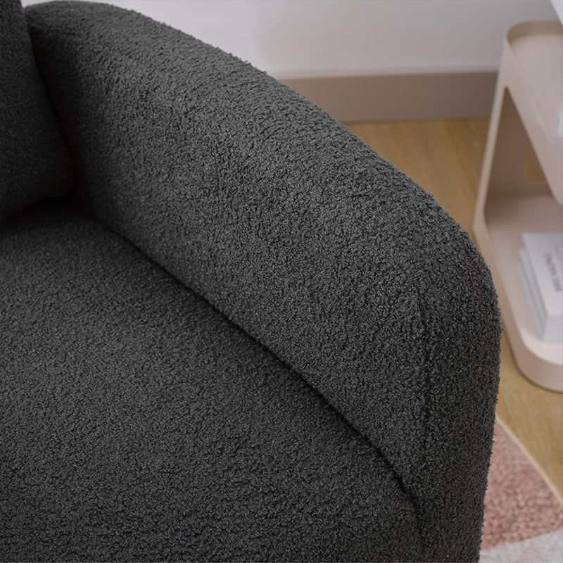 Modern Accent Rocking Chair With Solid Wood Legs — Upholstered Nursery Glider