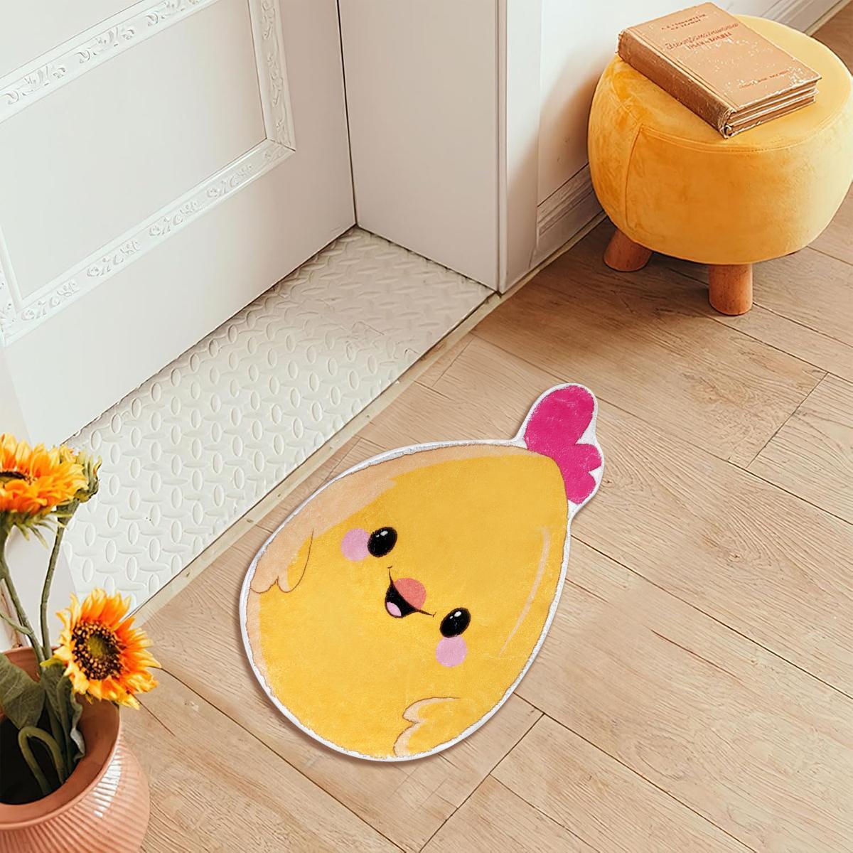 Beisi Easter Chick Doormat — Cute Chick Pattern, Festive Door Mat