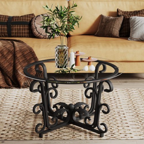 3 Piece Tempered Glass Coffee Table Set Decor - View 4