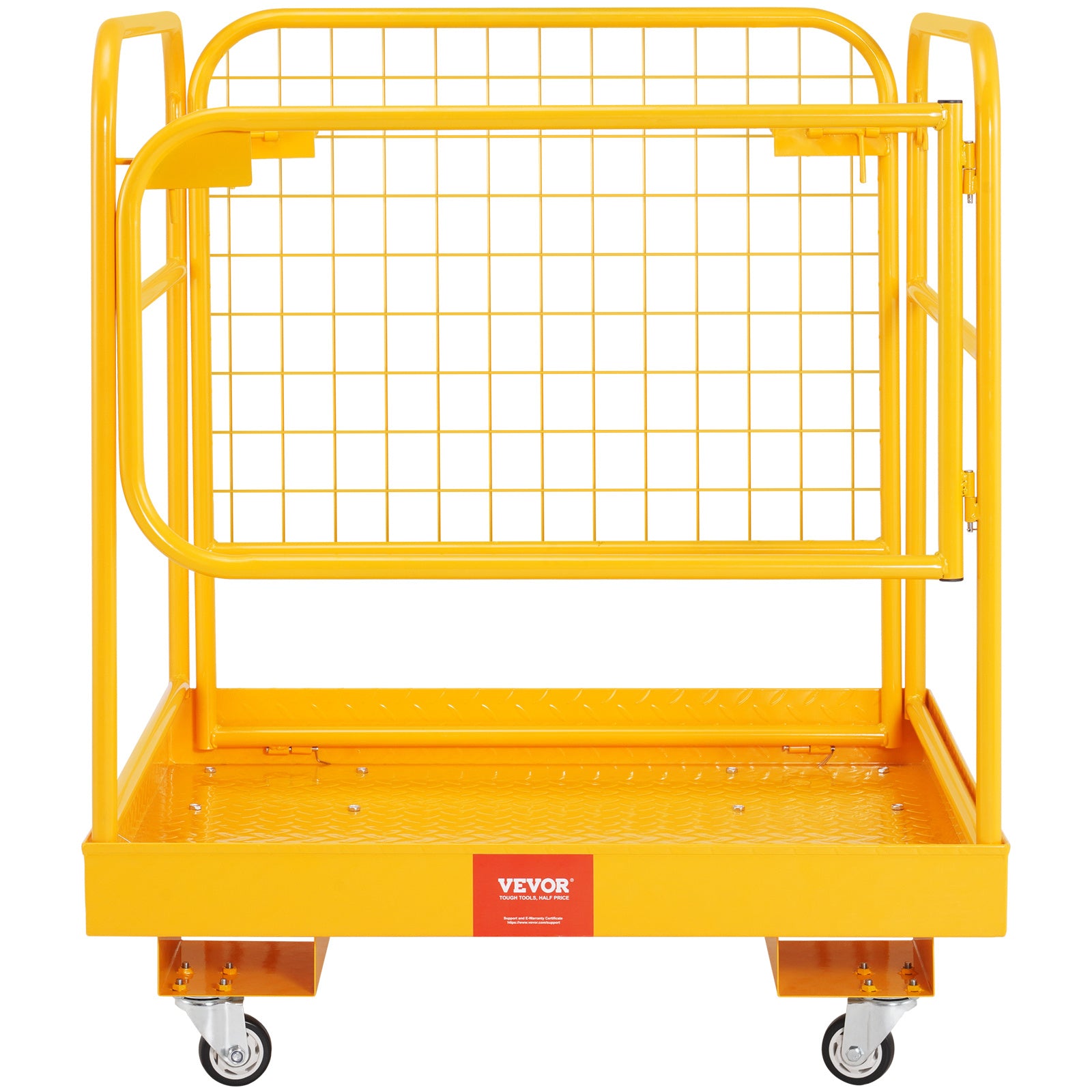 VEVOR Forklift Safety Cage, 1200 Lbs, 36 x 36 in Folding Work Platform