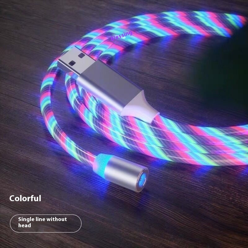 Magnetic 3-in-1 Charging Cable with LED – USB-A to USB-C / Micro-USB / Lightning (1 m / 2 m)