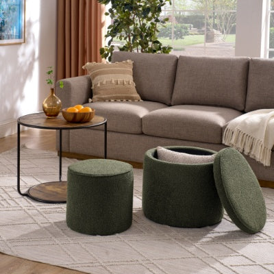CYDD Multi-Functional Ottoman & Table Set with Storage Drum Stool