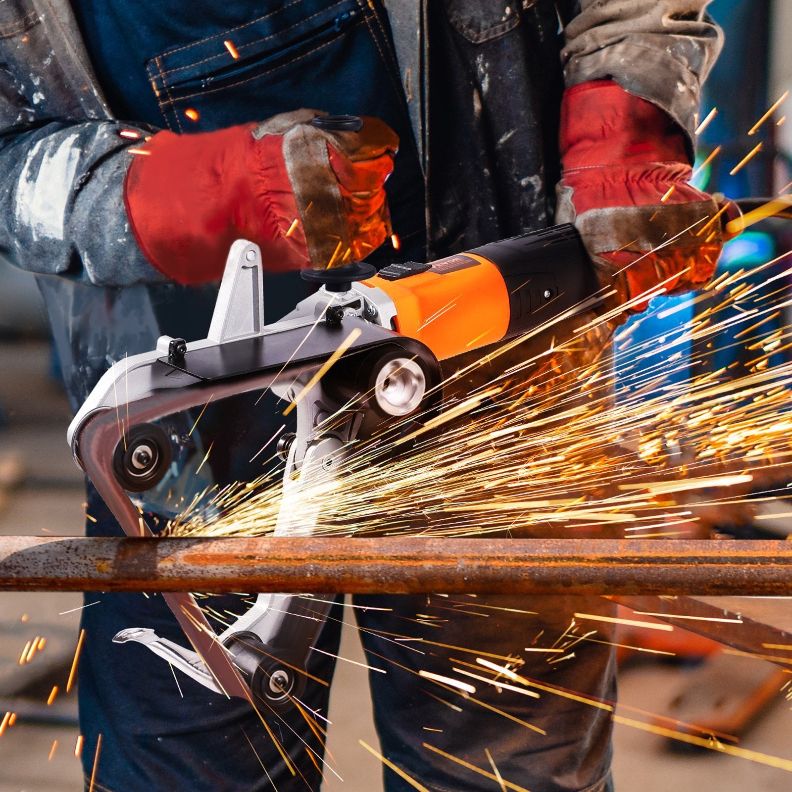 VEVOR Pipe Tube Polisher Sander — 6-Speed 1100–3200 RPM, 1000W